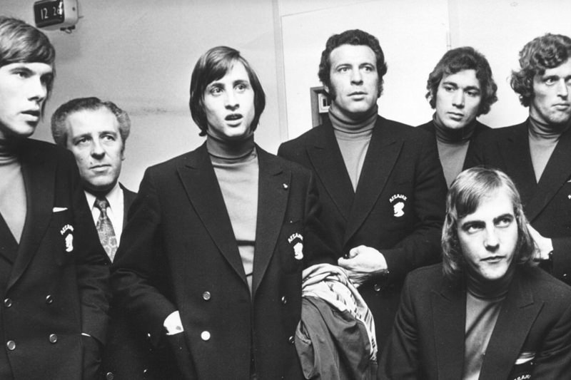 Johan Cruyff and his band, proponents of Total football