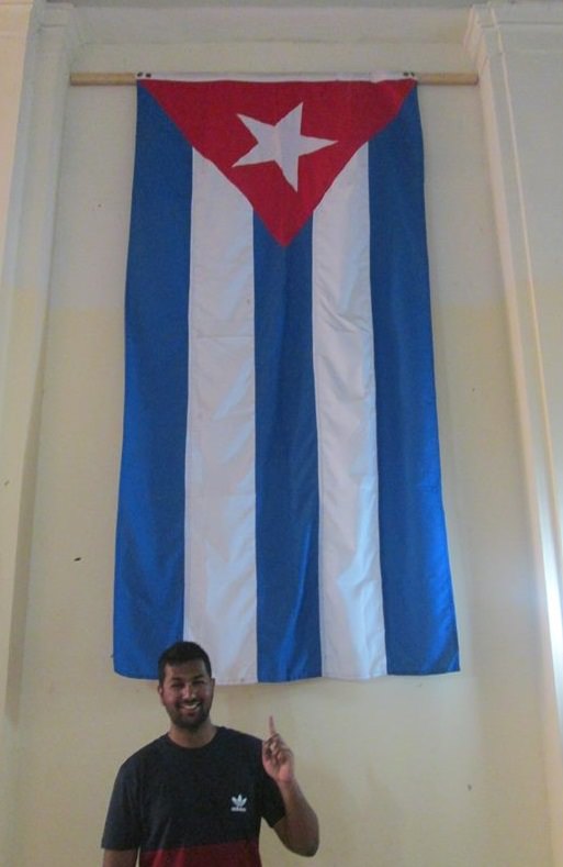 The author in Havana, Cuba, enjoying his research on Cuban Football